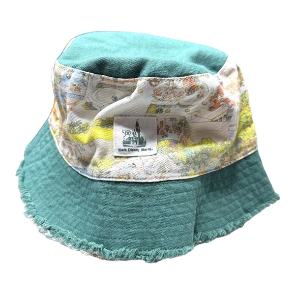 Disney Walt Disney World 50th Vault Park Map Reversible Bucket Hat - Picture 1 of 2